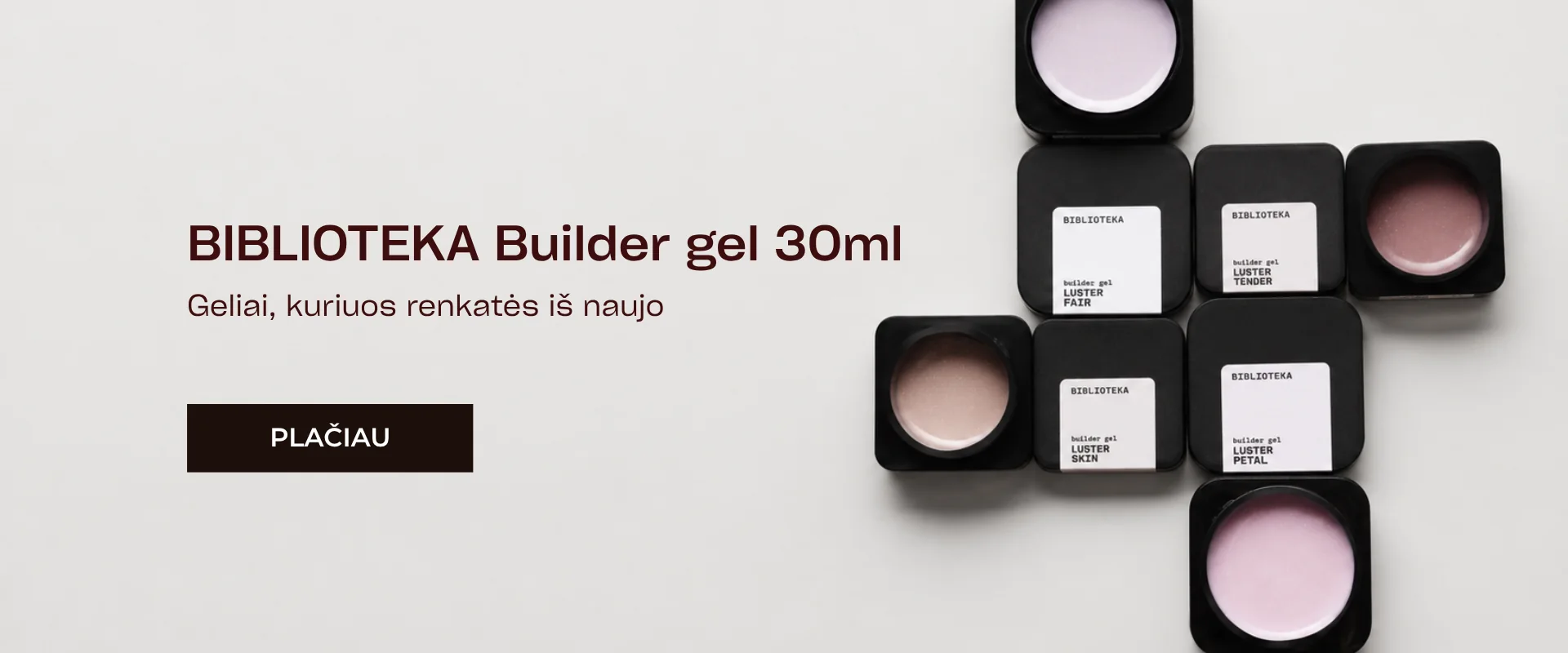Beauty13shop Builder gel produktų kolekcija